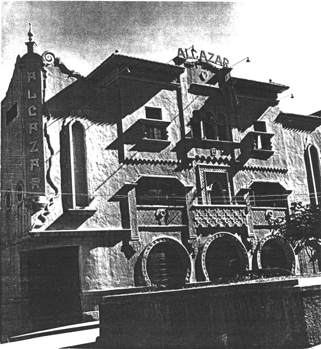 Teatro Alcazar inagurado en 1945, demolido alrededor de 1968